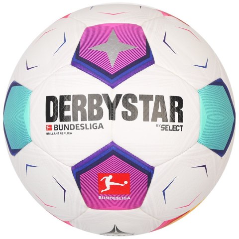 Piłka DerbyStar Bundesliga 2023 Brillant Replica biała