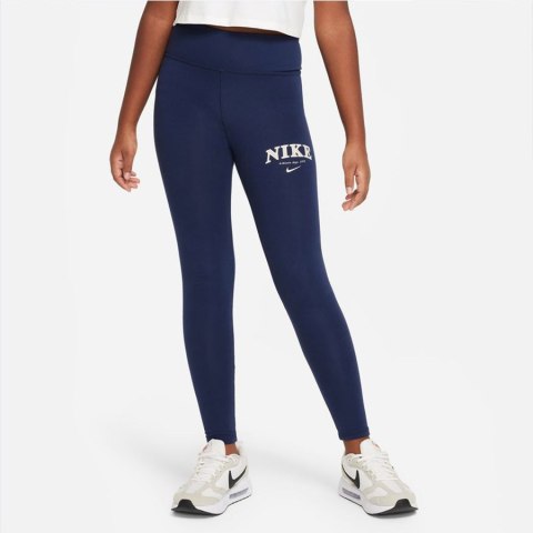 Legginsy Nike Sportswear Trend HW Lggng Prnt girls FD0889 410